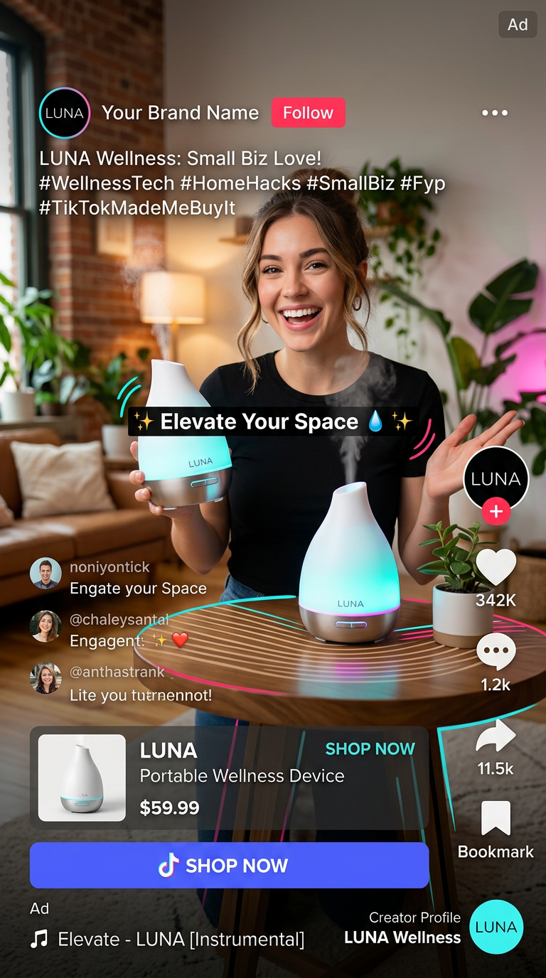 TikTok short video advertisement campaign demo